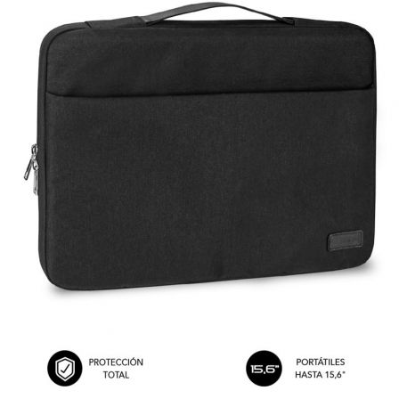 SUBBLIM Funda Elegant para Portátil hasta 15.6'', Negro
